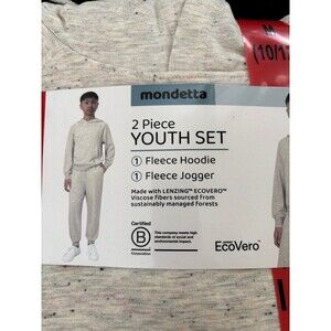 Mondetta Unisex 2 Piece Hoodie & Jogger Set Size 10/12